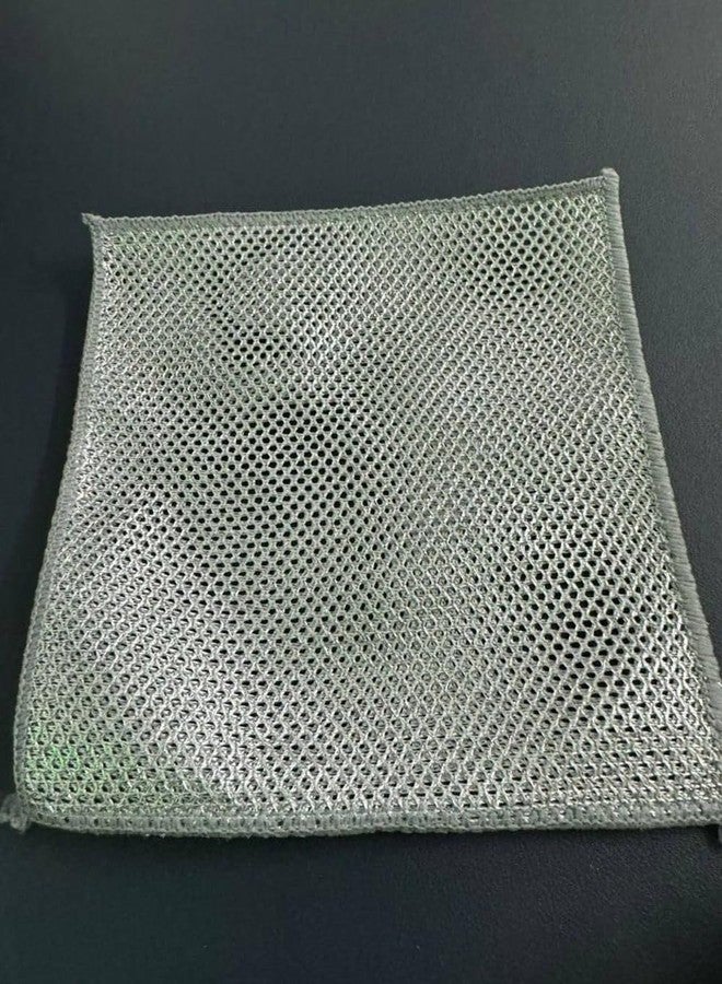 LISHER Non Scratch Dish wash Cloth 5 Pack Double Layer Heavy Multipurpose Wire Dishwashing Rags for Wet and Dry, Easy Rinsing, Reusable, Wire Cleaning Cloth for Kitchen, Sinks, Pots, Pans - Image 4
